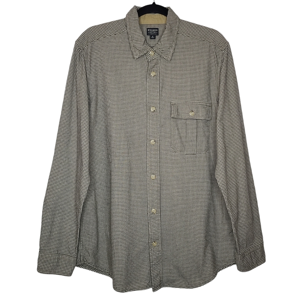 Filson Rustic Oxford Button Front Shirt 20019387 Medium